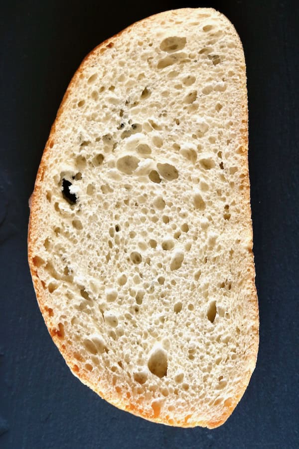 A slice of stale bread.