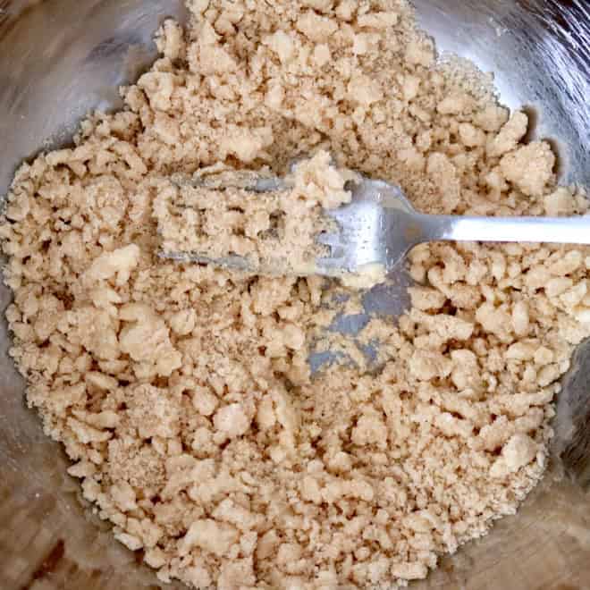 Crumble topping.