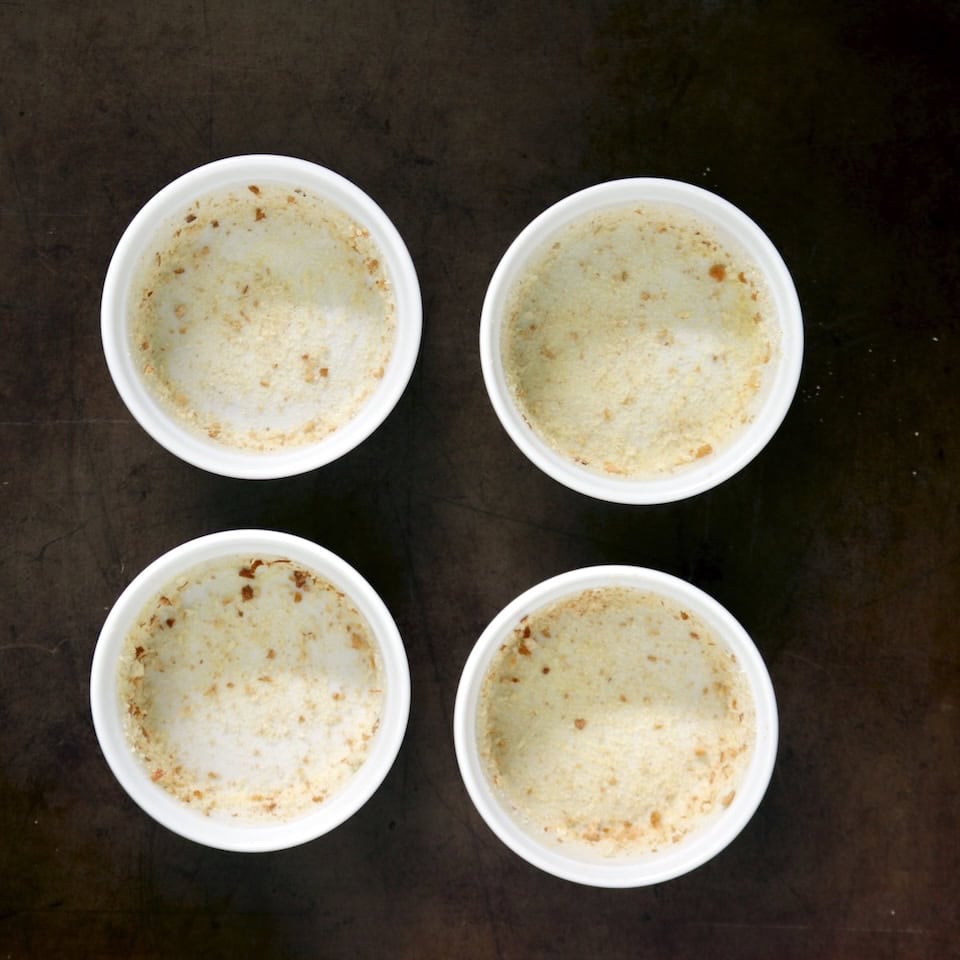 Prepared ramekins.