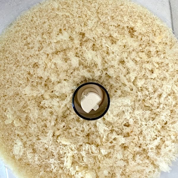 Shredded Italian bread.