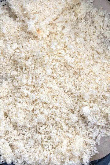 Homemade panko breadcrumbs.