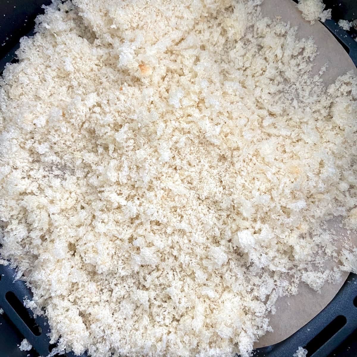 Homemade panko breadcrumbs.