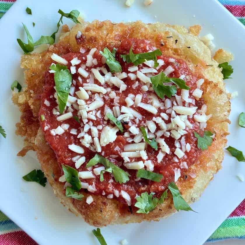 Fry bread pizza.